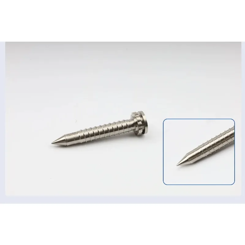 Thoracentesis, stainless steel threaded card