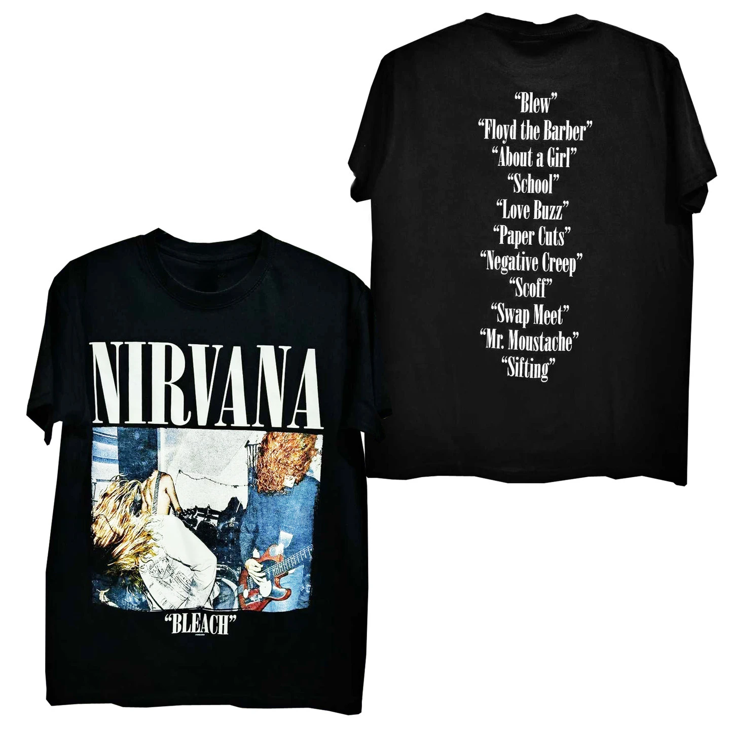 Art Nirvana Band Rock Kurt Cobain T-Shirt Cotton Graphic Tee Men Women Summer Streetwear