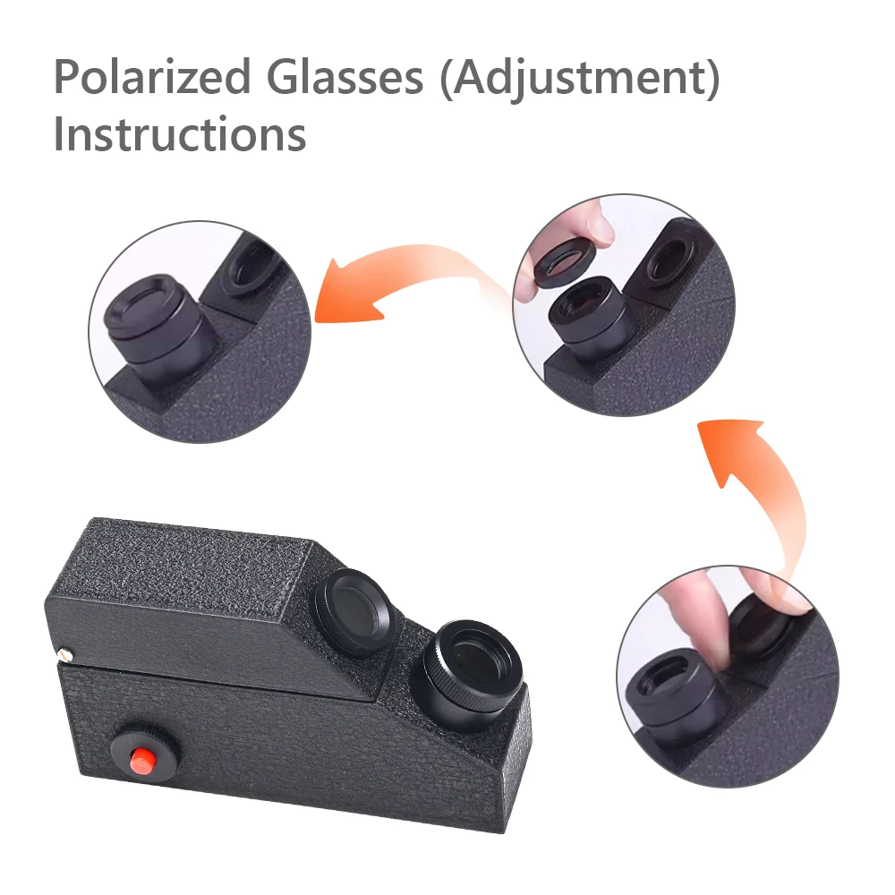 Professional Gemstone Refractometer Jewelry Diamond Tester 1.30-1.81 RI Range for Gem Authenticity Identification with Polarizer
