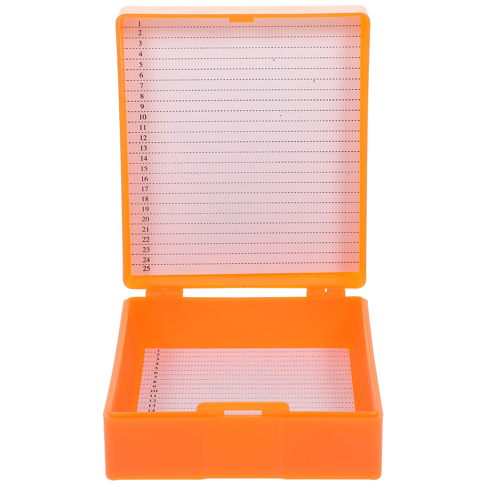 Glass Slide Storage Box for Microscope Teaching Lab Protective Container Hold Tissue Samples Easy Open