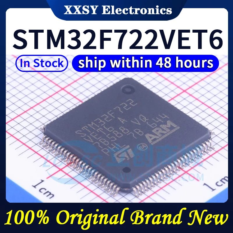 Alta Qualidade 100% STM32F722RET6 STM32F722RCT6 STM32F722VET6 Original, Novo