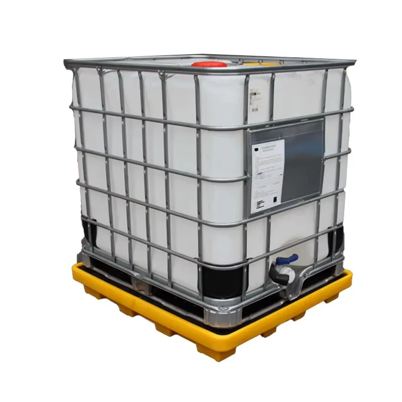 Rotomoldable polyethylene single bundle secondary containment IBC overflow tray for IBC storage tanks