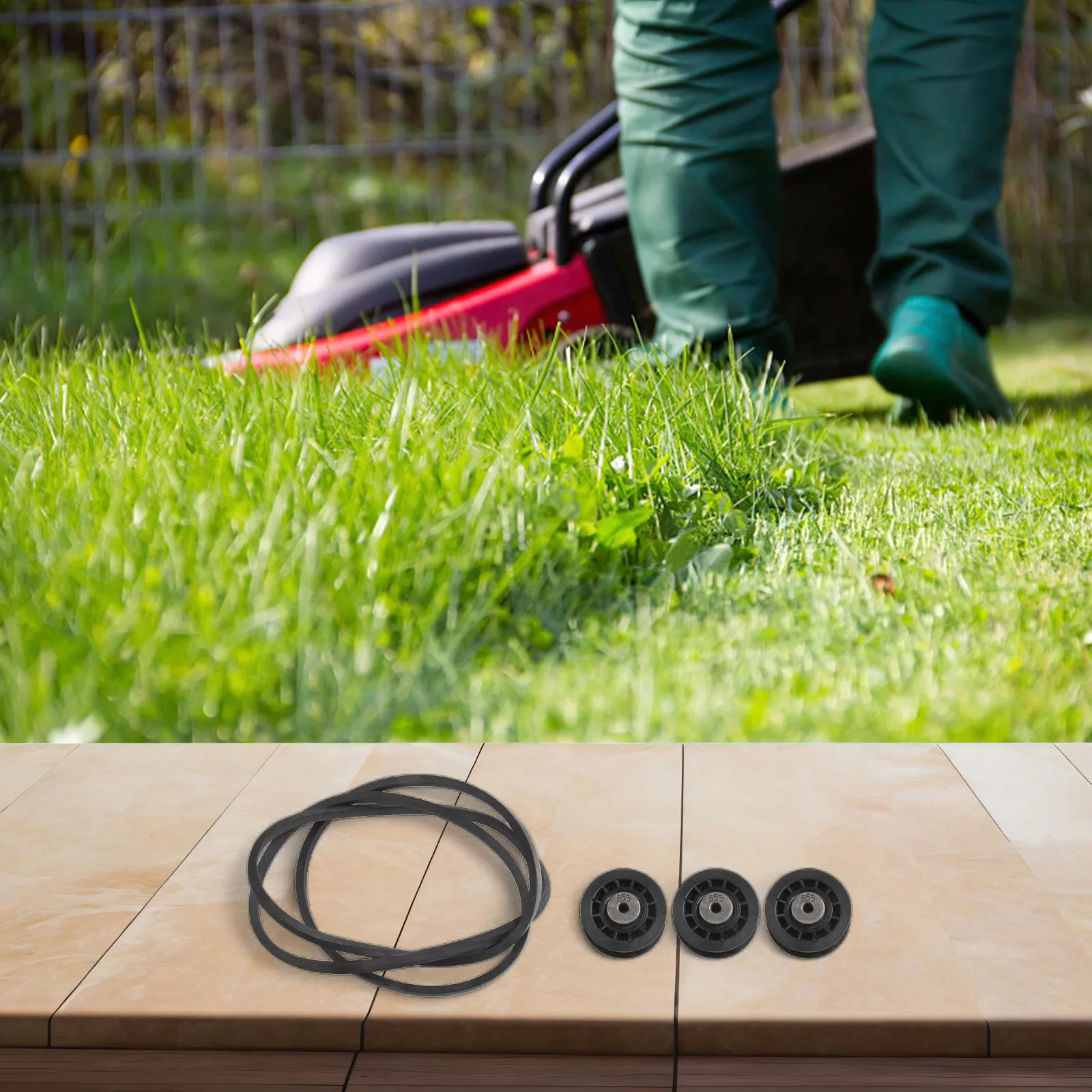 For DIY Repair Complete Pulley Set Idler Pulley Replacement Lawn Care 1 Set Enhanced Performance Mower Components