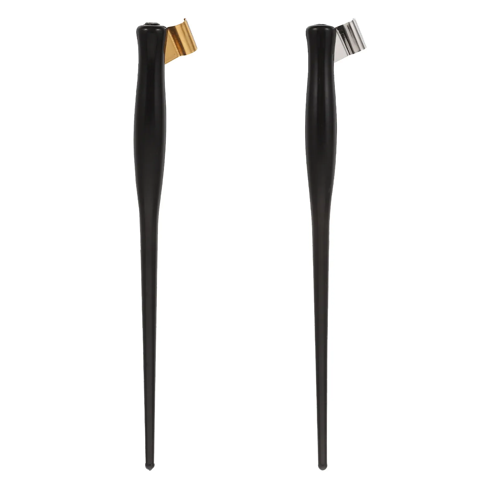 

2Pcs Ergonomic Resin Nib Holders Dip Pen Holder Oblique Design for Calligraphy Drawing Ink Writing Art Supplies Student