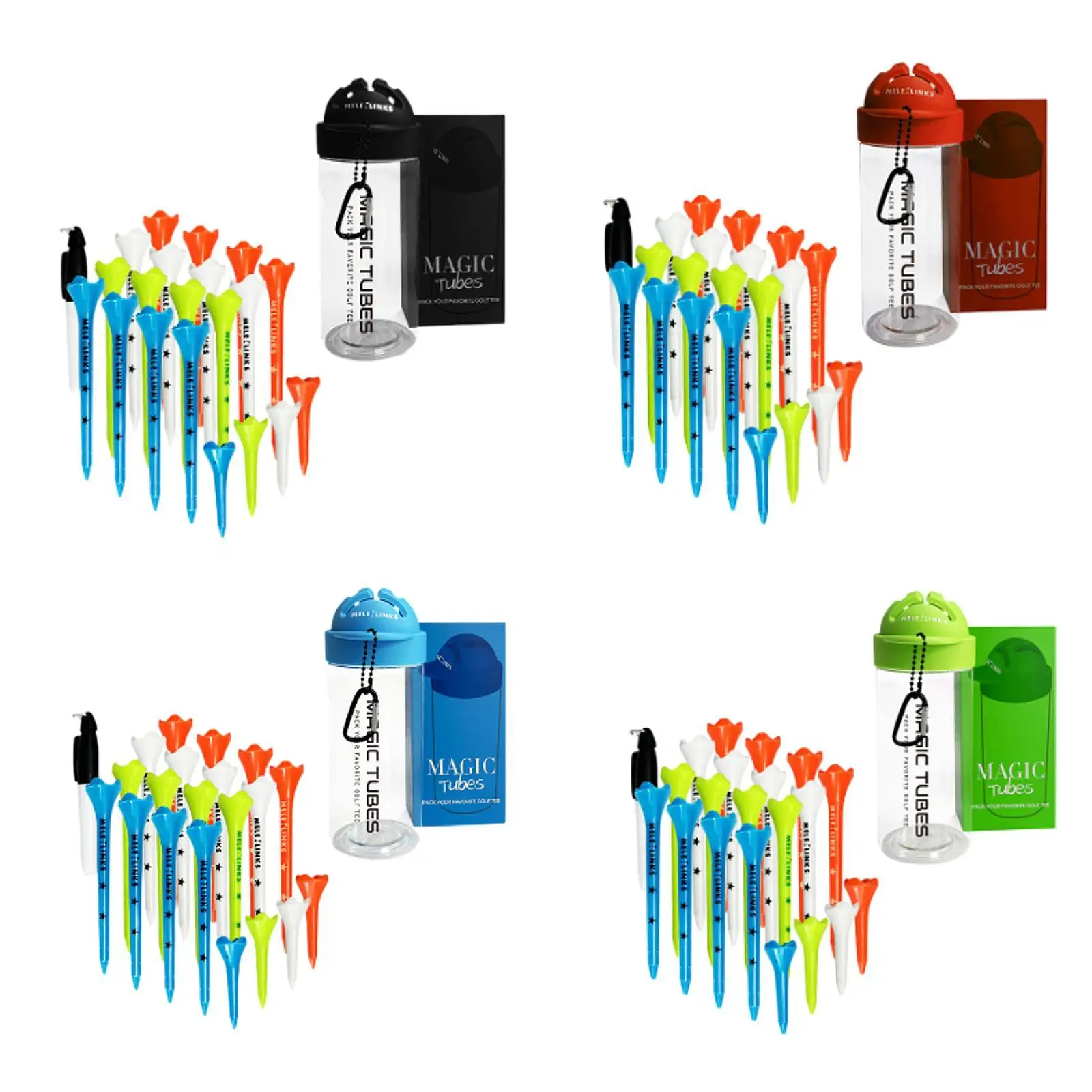

20Pcs Golf Tees Golfing Tees Unbreakable Golfer Gift Reduce Ball Rotate Golf Ball Holder Golf Ball Tees for Practice Outdoor