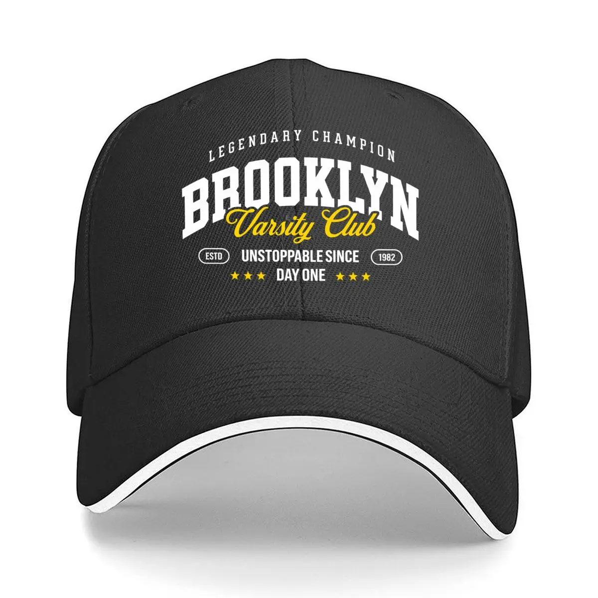 Varsity Club Six Stars Graphic Emblem Hip Hop hat Fashion Outdoor Sports Sandwich Baseball Cap