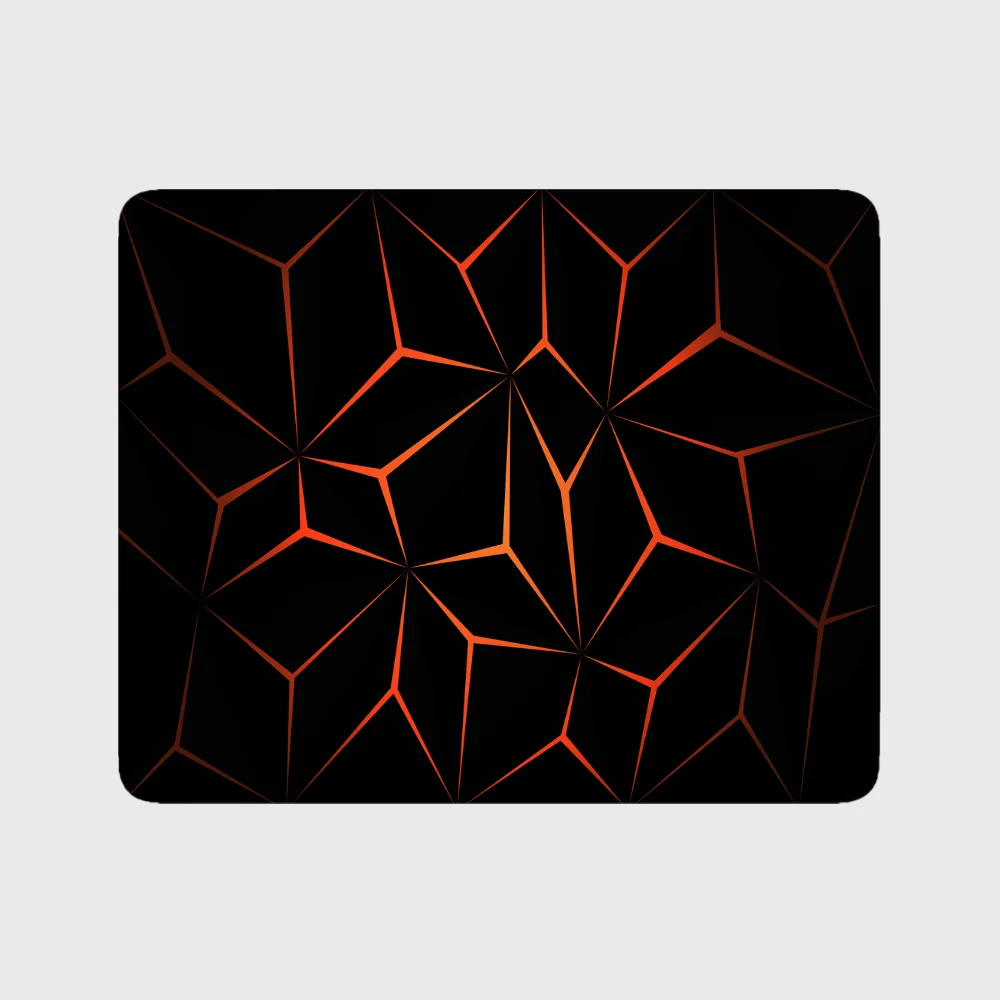 Geometric Mousepad Small Mouse Pad Computer Desk Mat Overlock Rubber Pc Keyboard Accessories Mouse Mat Laptop Keyboard Pads