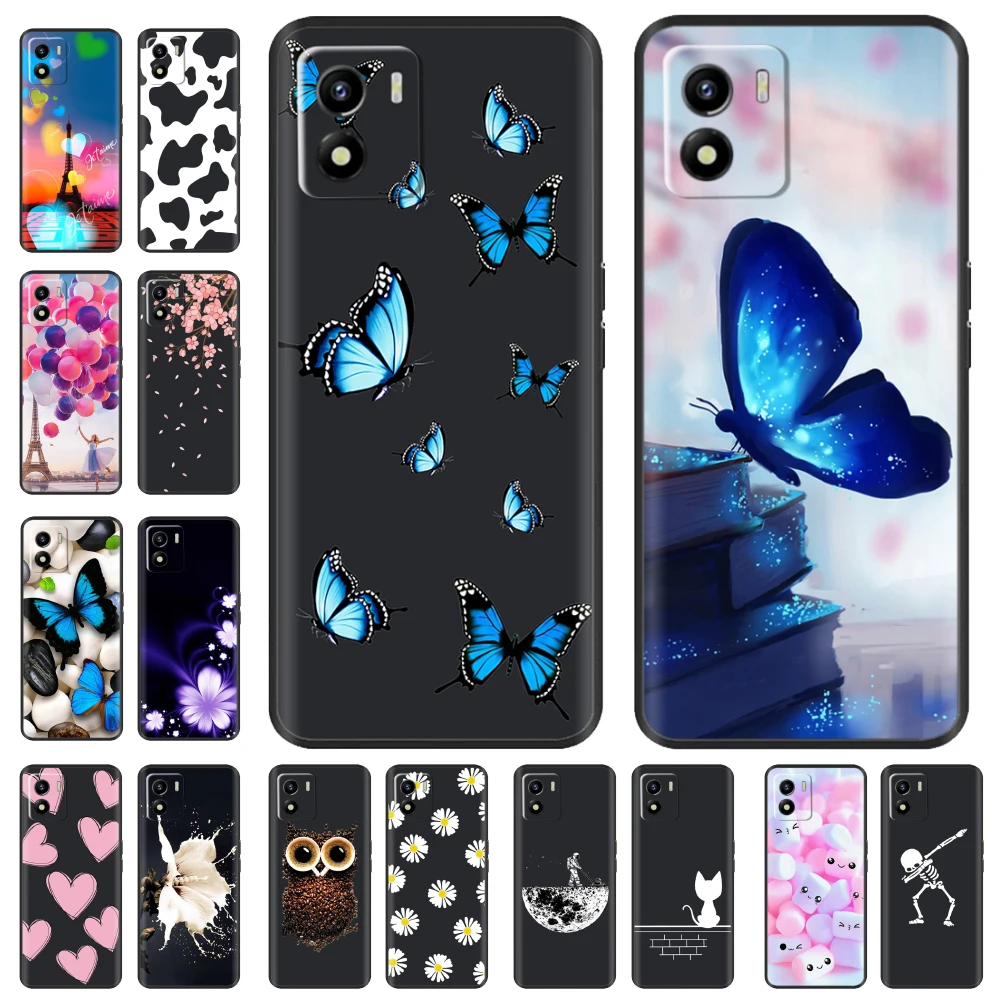 For Vivo Y01 Case Painted Back Cover Soft TPU Silicone Coque Phone Case For Vivo Y01 Y 01 VivoY01 Case Cover Etui Fundas Hoesje