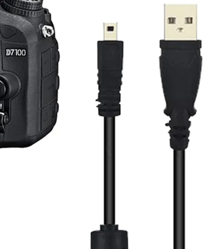 كابل بيانات USB كاميرا صور البيانات كابلات نقل مزامنة الفيديو 8pin 150 سنتيمتر لنيكون أوليمبوس بنتاكس سانيو #1