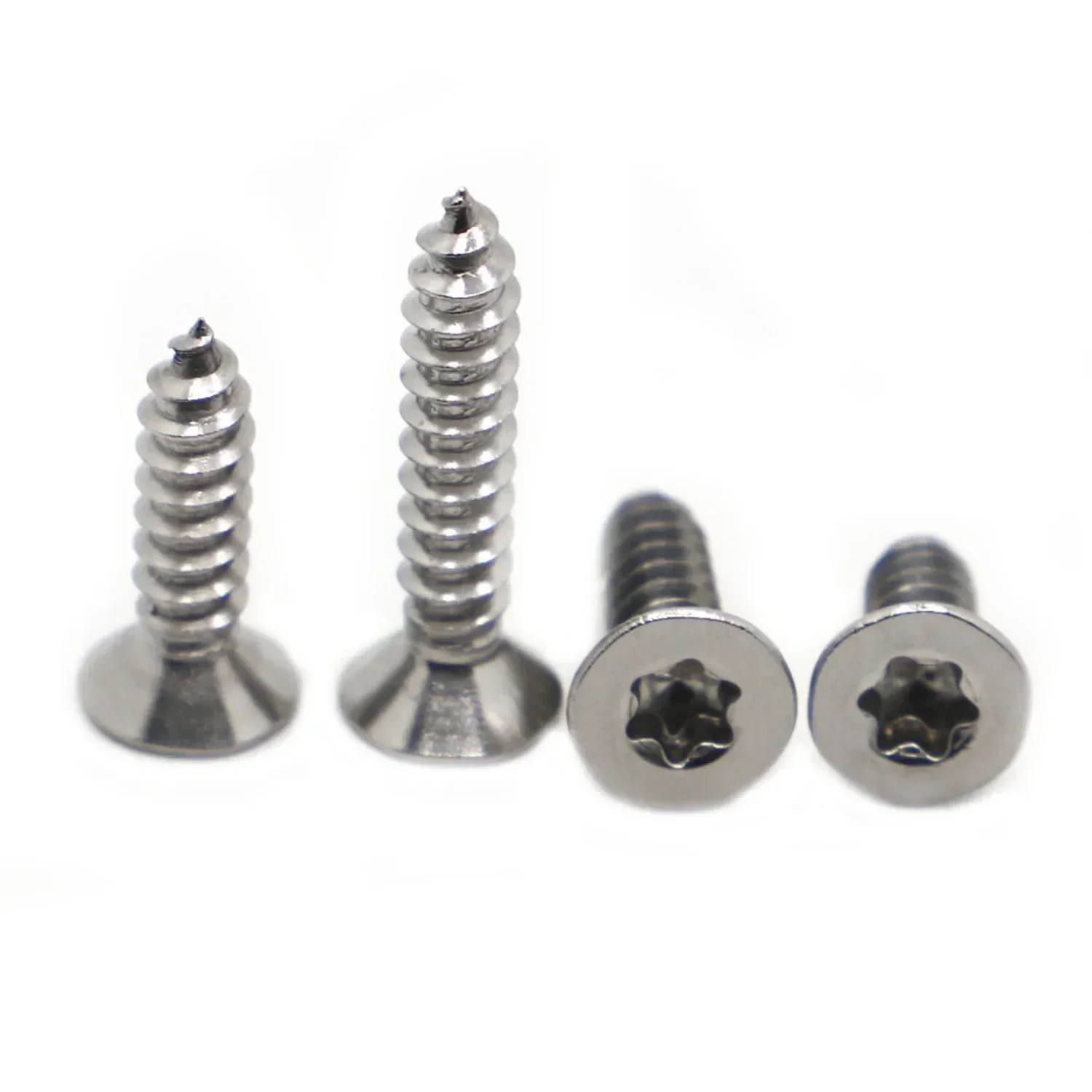 5-50pcs GB2670.2 A2-70 304 Stainless Steel Six Lobe Torx Flat Countersunk Head Self-tapping Wood Screw M2 M2.3 M2.6 M3 M4 M5 M6