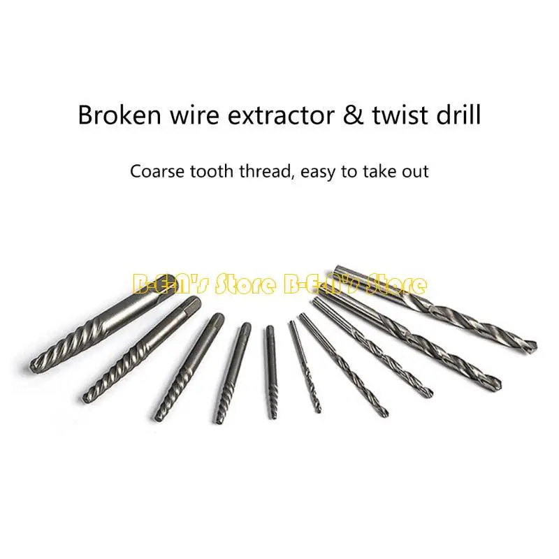 Y1AD 28Pcs Screw Extractors Nut Splitter Cracker Impact Nut Bolt Removal Drill Bit Bolt Extractor Tool For Damaged Screws