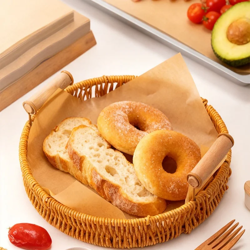 100Pcs Parchment Paper Baking Sheets Non-Stick Precut Baking Parchment Baking Paper Will Not Curl Burn Wax Paper