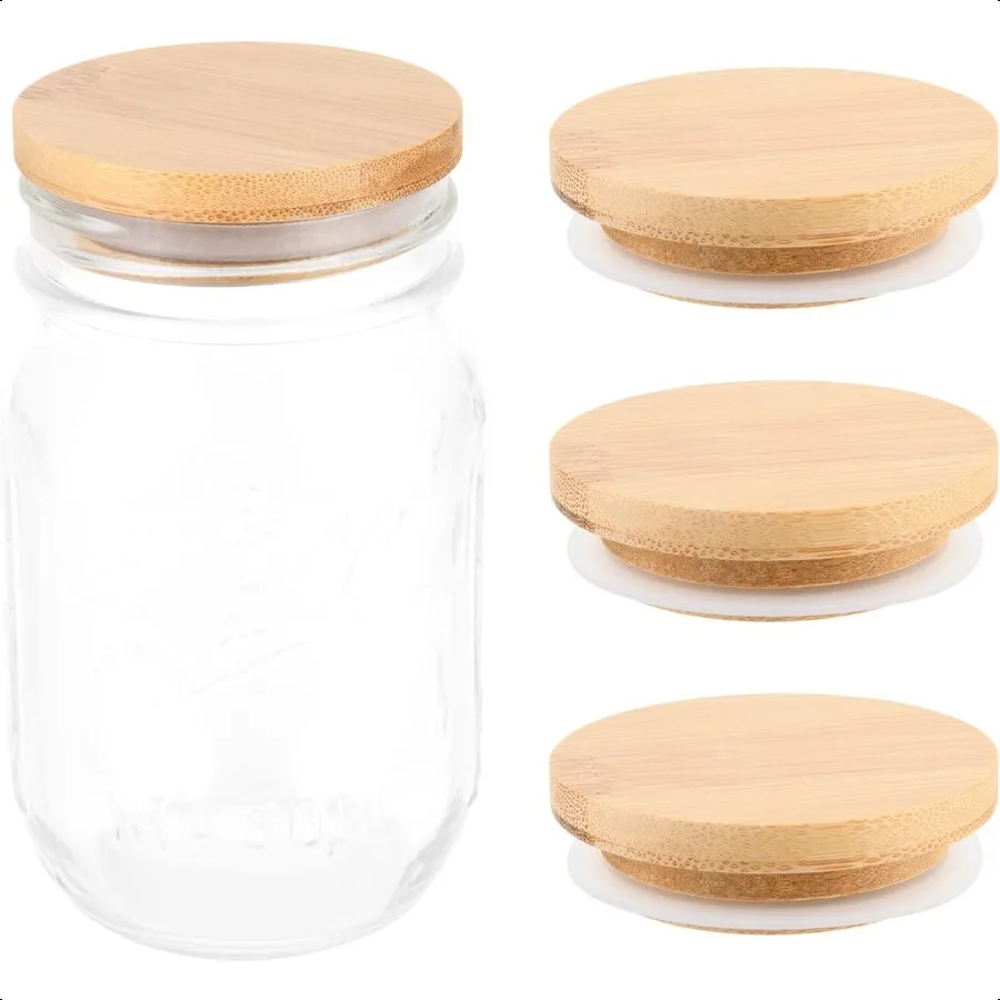 4 Pcs Mason Jar Lid…