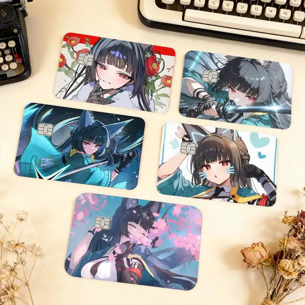 Z Zone Zero Miyabi Hoshimi Waterproof Film Skin Cover Credit Card Stickers Debit Front Bank Bus Pass