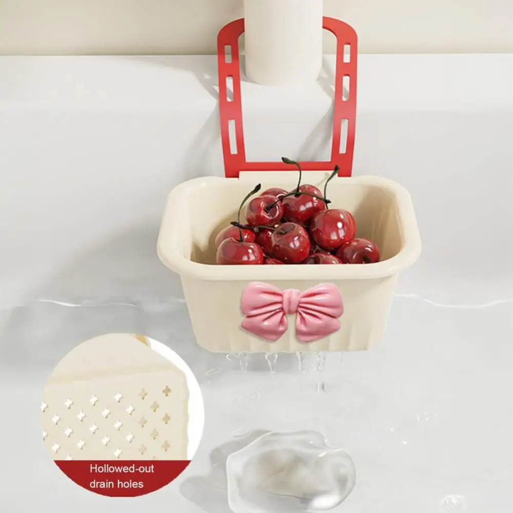 

Adjustable Sink Filter Hanging Basket Dual-purpose Large Capacity Sink Hanging Strainer Drain Basket Easy to Install