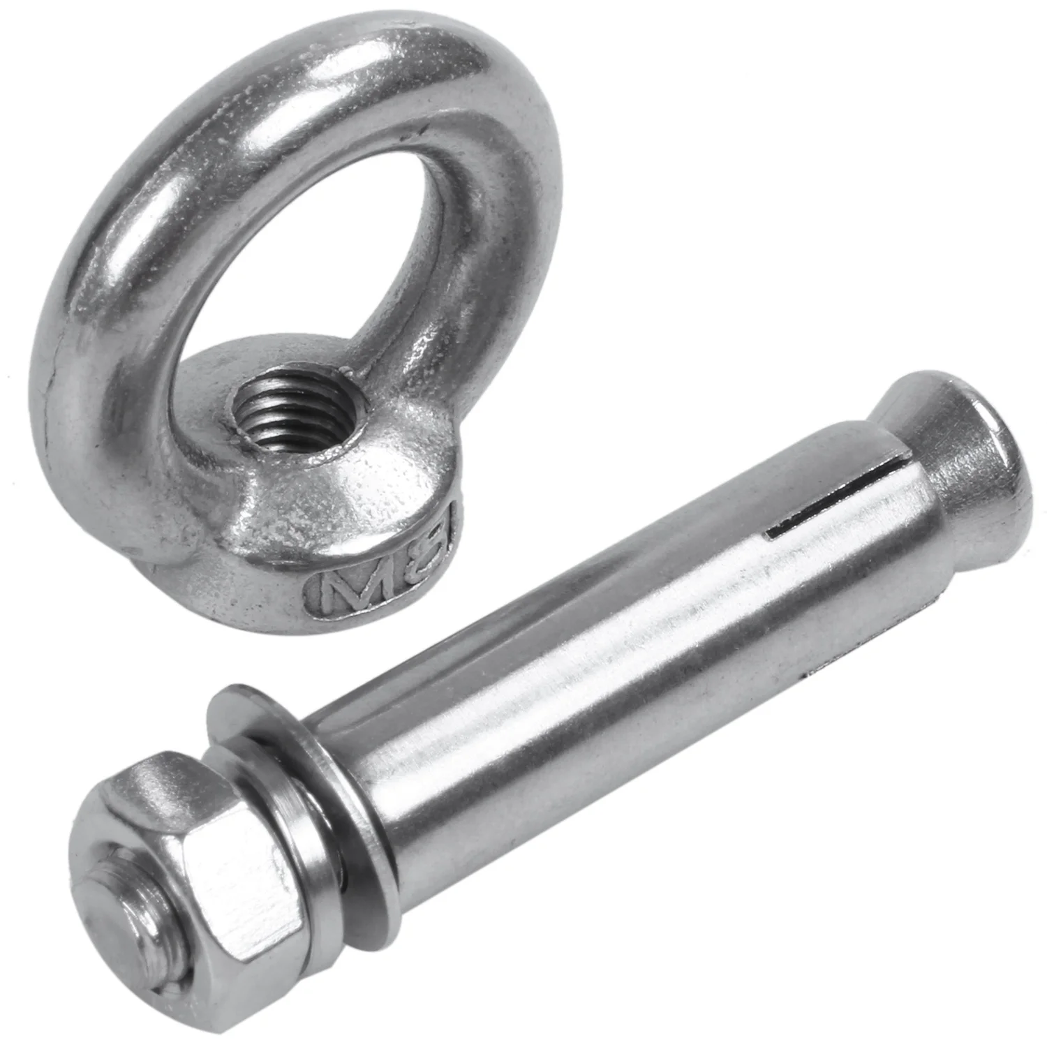 THIVN-M8x60mm Wall Concrete Brick Expansion Screws Closed Hook Anchor Bolts
