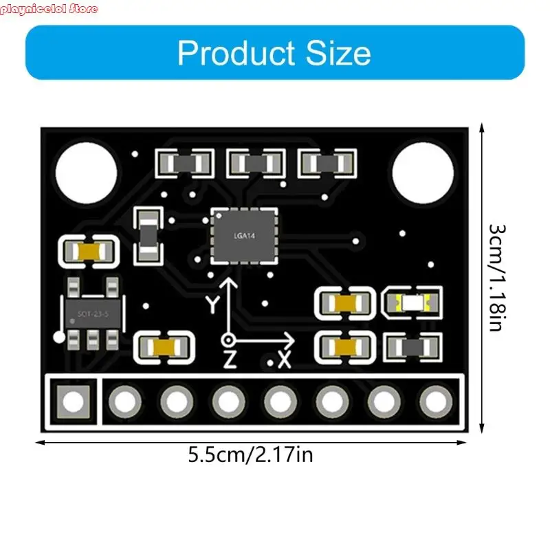 E8BA ICM45686 6 assi Accelerometro giroscopio Modulo sensoriale Accelerometro Modulo movimento per droni robotica