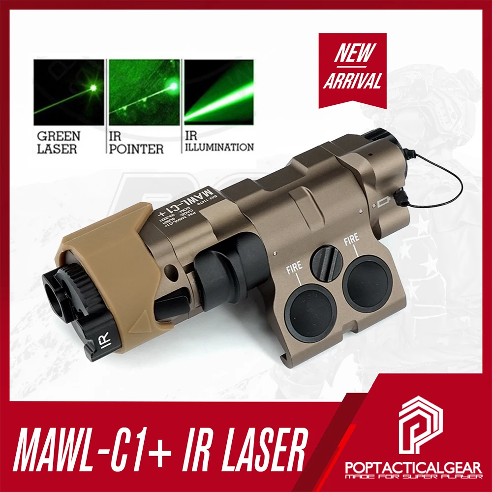 2024 Ver Tactical Laser MAWL-C1+ MAWL-C1 MAWL C1 IR Laser Aiming Device Illuminator with 5.56 Airsoft Hold Zero Laser Pointer