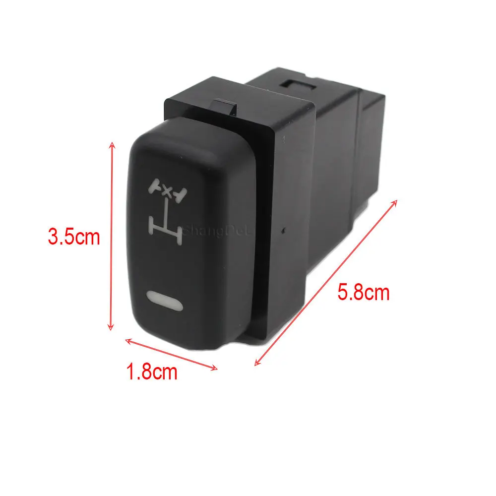 1Pc LED schlüssel schalter power on off tagfahrlicht DRL Spiegel Schalter Push Button Für Mitsubishi Pajero V73 V93 v97 Lancer X – Detail 2