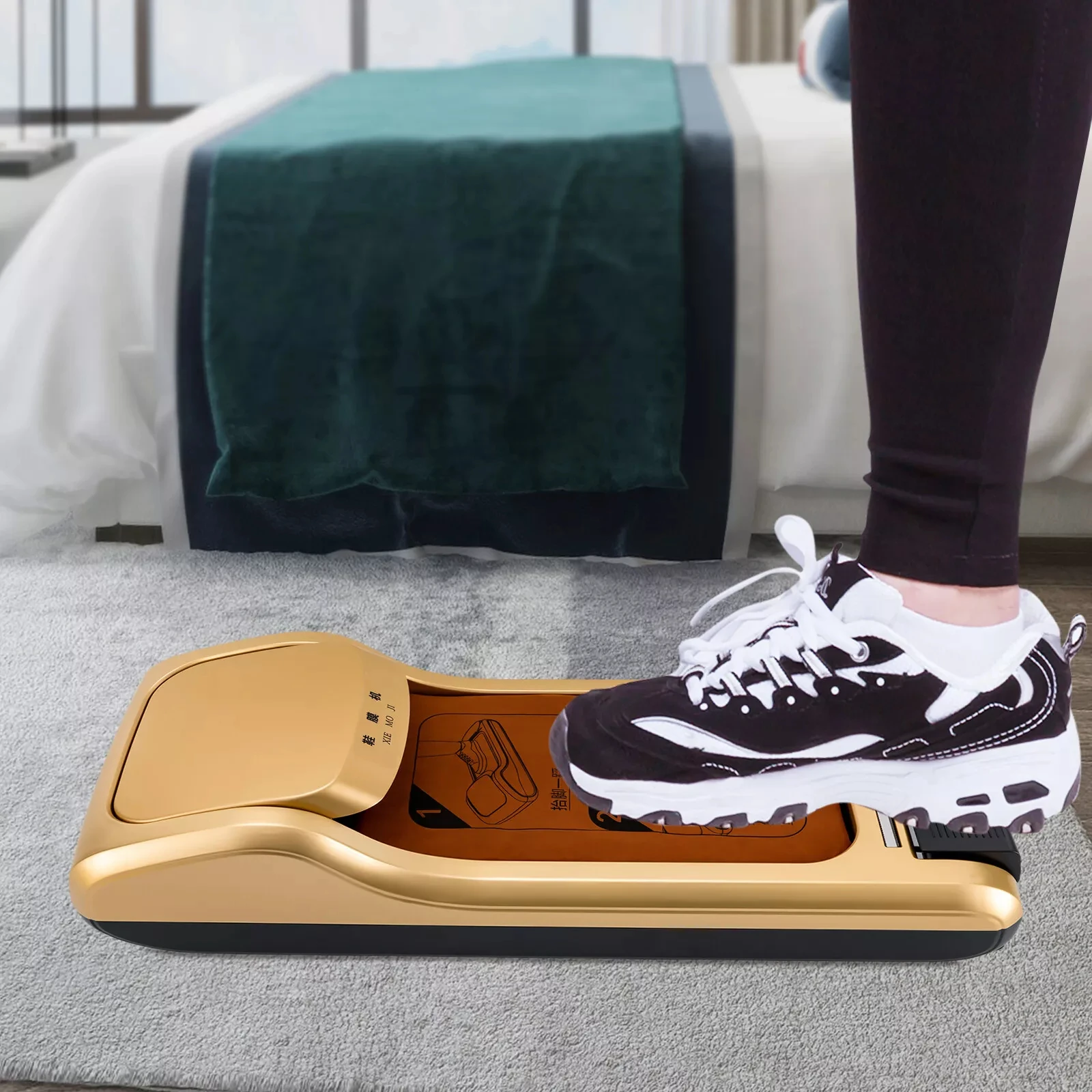 3 Rolls of Waterproof Disposable Shoe Covers: Film Dispenser Machine for Hygiene & Protection