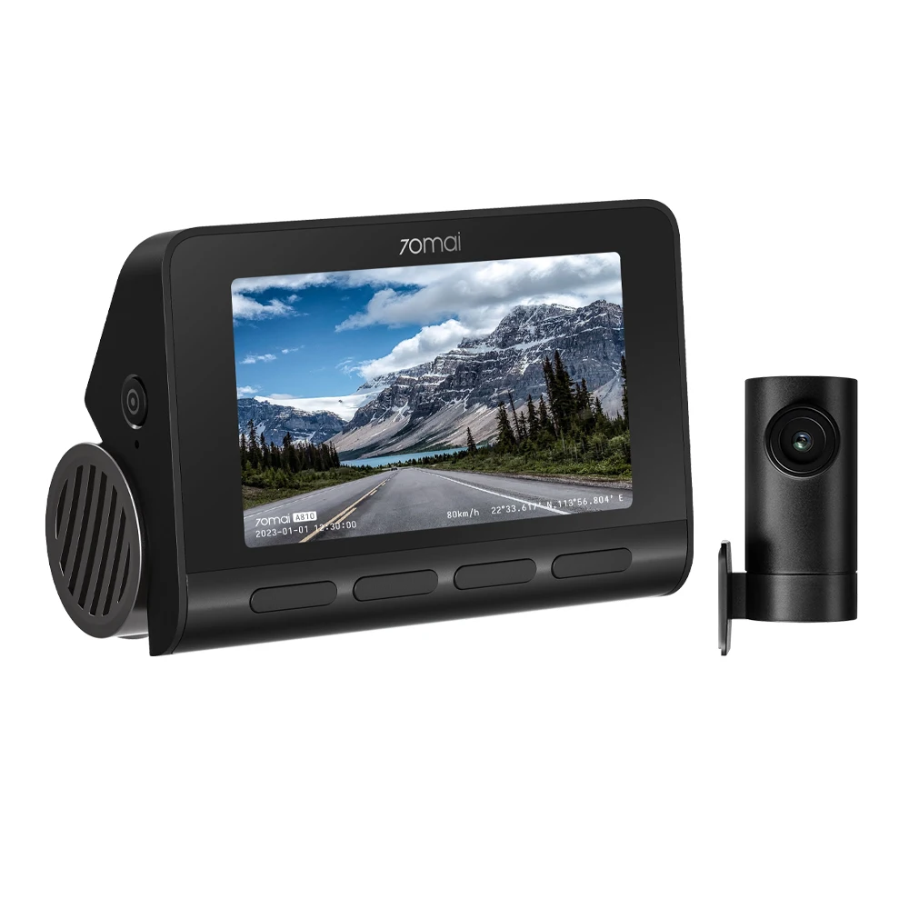 70mai Dashcam 4K A810 Ultra HD 150 °   FOV 24-Stunden-Parküberwachung ADAS, Koordinierung durch eingebautes GPS & WIFI, unterstützt 4G-Modul LTE für extreme Wetterbedingungen