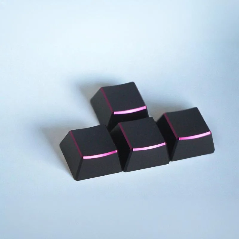 Aluminum Alloy Keycaps Customized No Carving High Gloss Edge Cherry Profile/XDA/CNC Key Caps for Mechanical Keyboard Accessories