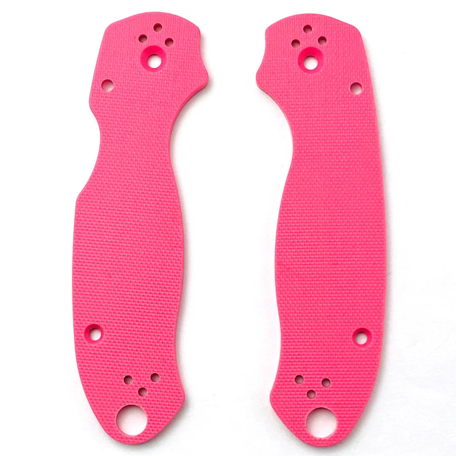 Imagem -03 - Material Folding Knife Lidar com Remendos Escalas para Spyderco C223 Paramilitar Para3 Pm3 Faça Você Mesmo Fazer Acessórios Par Cores G10