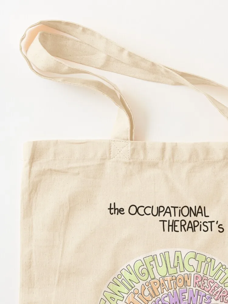 Bolso de mano reutilizable de lona, bolsa de la compra, the octative therapist's brain