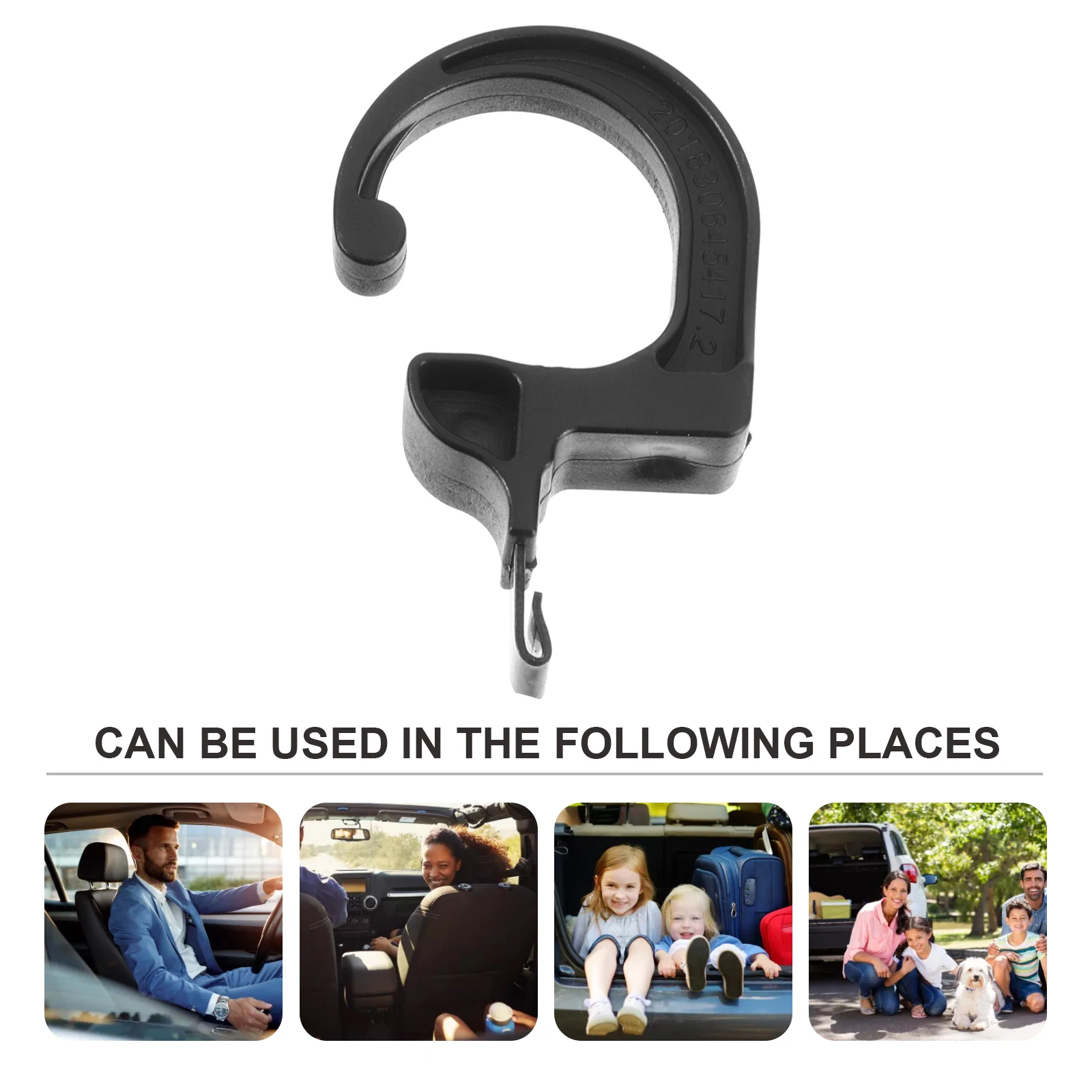 

2pcs Car Seat Back Hook Eco-Friendly Durable Storage Organizer For Trunk Umbrella Bag Schoolbag Grocery Bottle Car Rear Seat