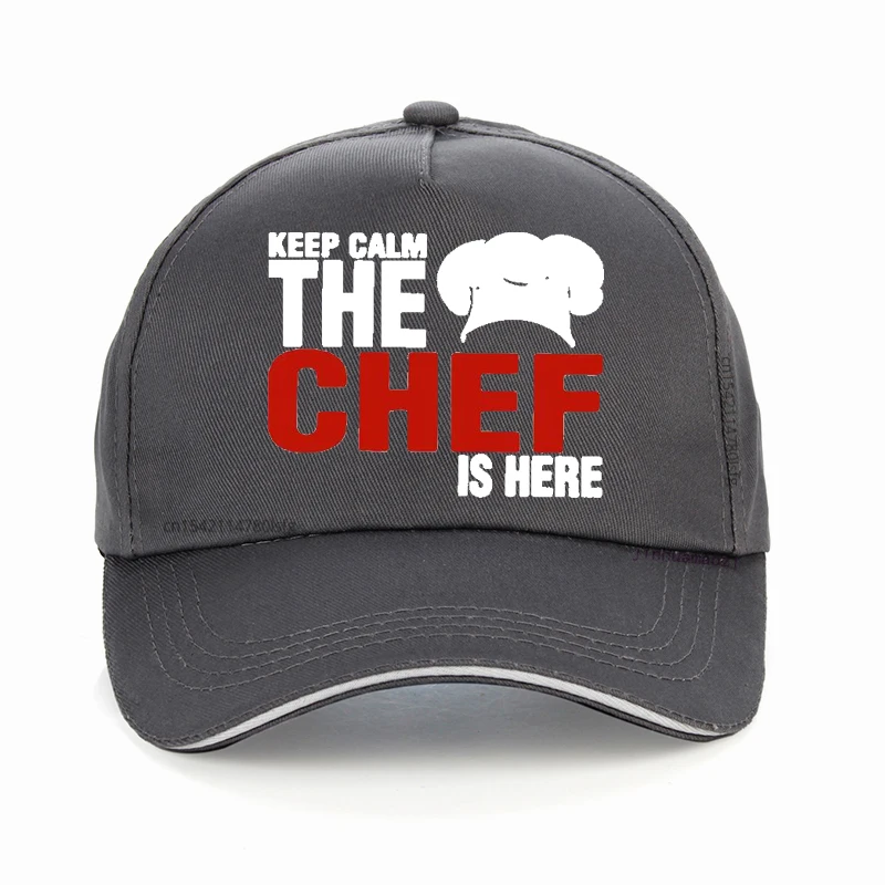 Funny Keep Calm The Chef Is Here funny hat fashion men women Cooking Kitchen Baseball Cap Summer Adjustable Snapback Hats