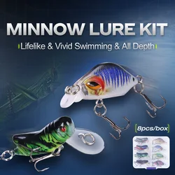 WEIHE D0679 Kit de señuelos micro minnow