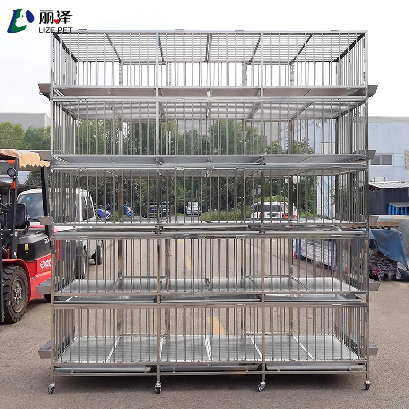 High Quality 304 Stainless Steel 5-layer 10 Doors Luxury Powder-Coated Chicken Cooper Cage Laying Chicken Breeding Cages Each