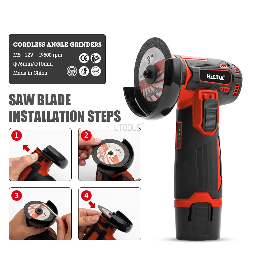 

Mini Handheld Polishing Machine Multi Functional Electric Brushless Lithium Angle Grinder Rechargeable Handheld Power Tools Set