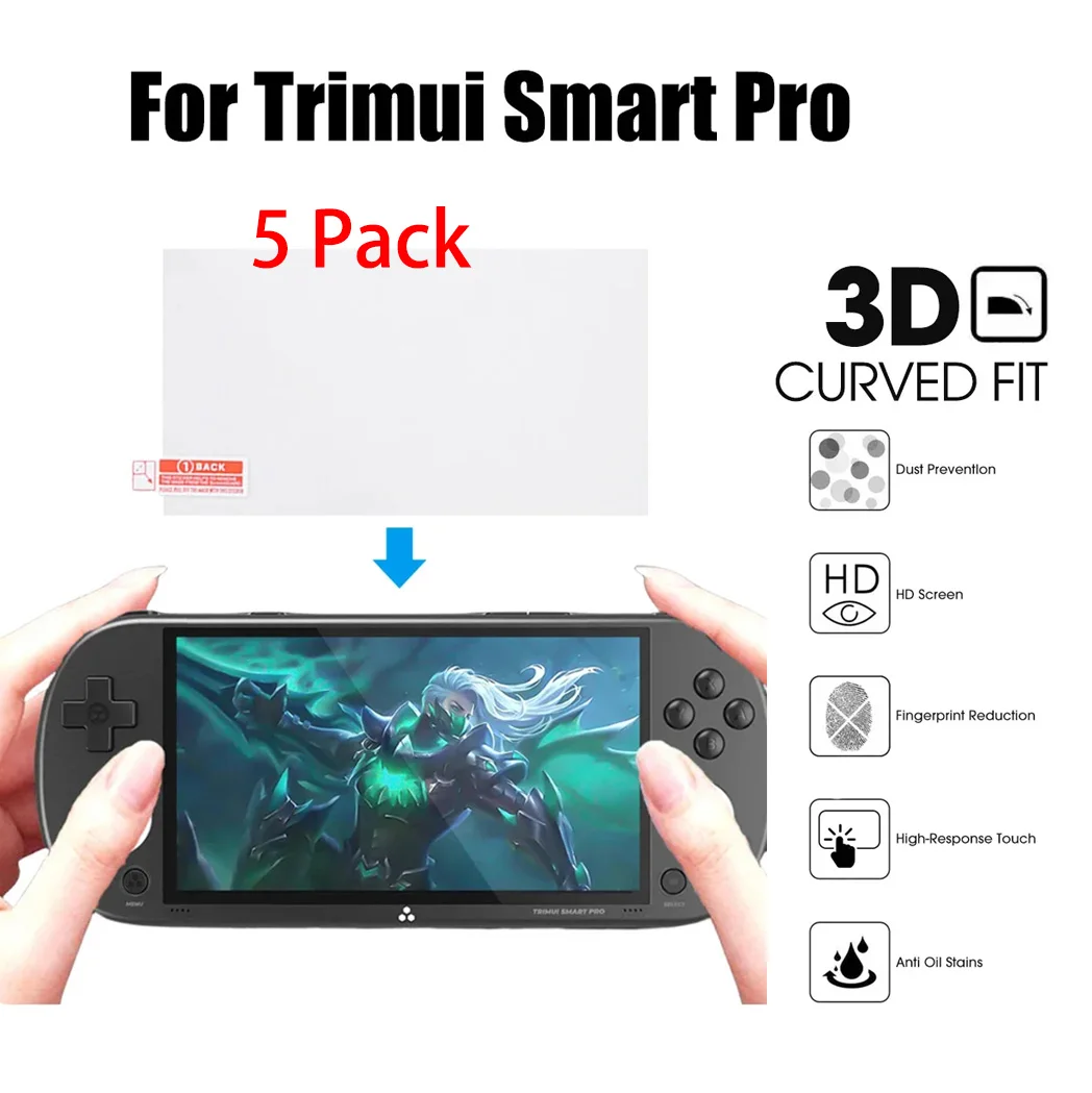 

Premium 9H Glass Protector for Trimui Smart Pro | 0.3mm Anti-Fingerprint | Rounded Edges | Dust/Scratch Defense | Console Screen
