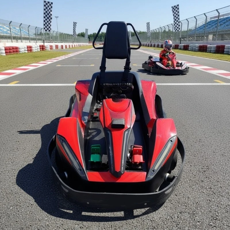 Fifth Generation Red Electric Racing Go-Kart S Plus S Dual 2000W Air-Cooled Motors 60km/h Max Speed Rear Drive Supercar Handling