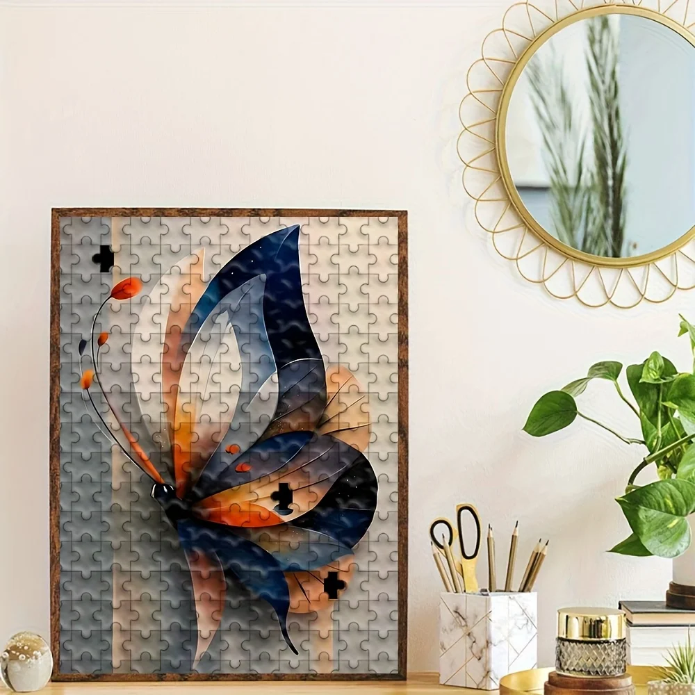 

Abstract Colorful Butterfly Art Scene Jigsaw Puzzle Adult Modern Art Theme Intellectual Game Home Leisure Decorative Puzzle Toy