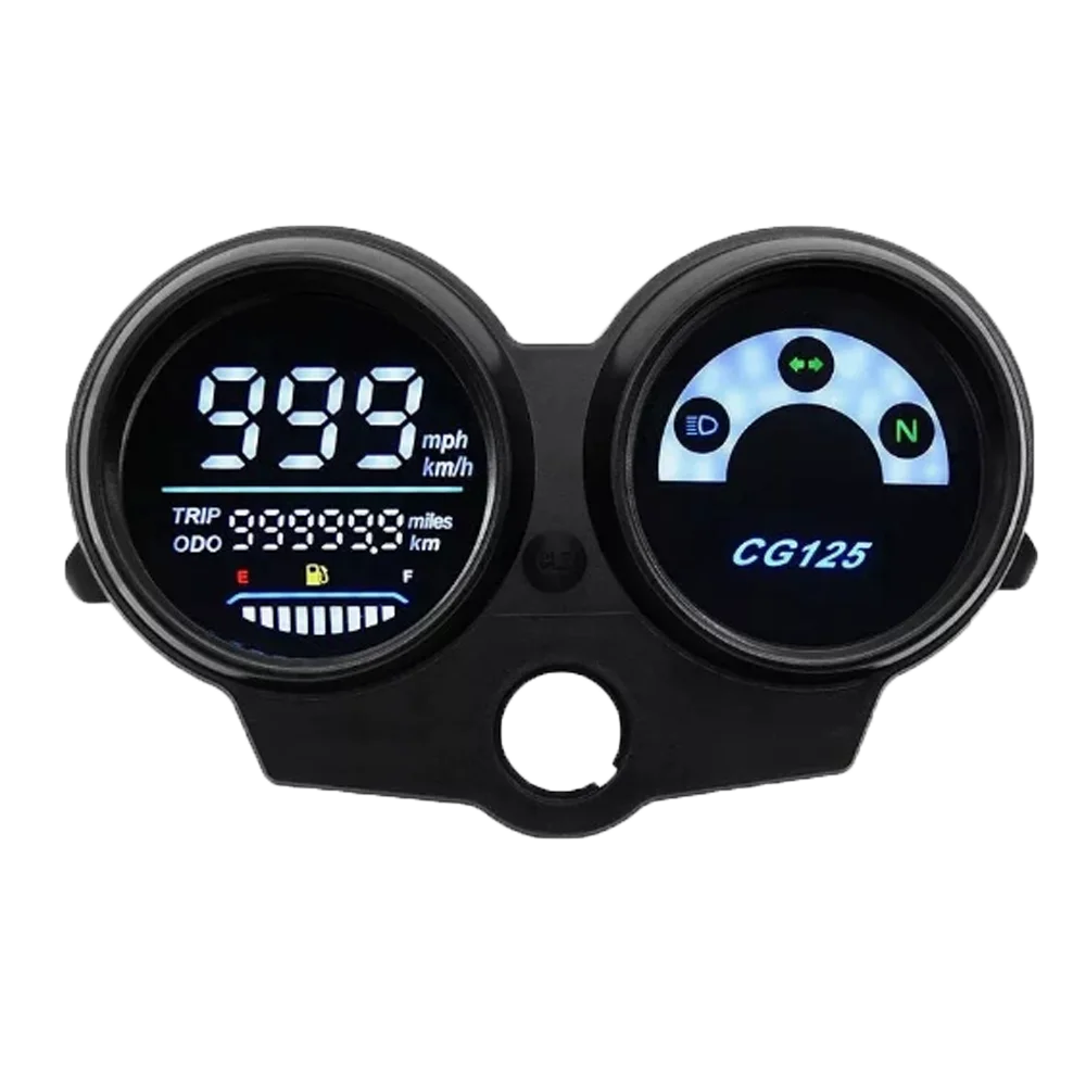 cg125（2000年～2008年）fan-125-titan-125用-デジタルスピードメーター、走行距離計、燃料計、mph-kmh表示メーター
