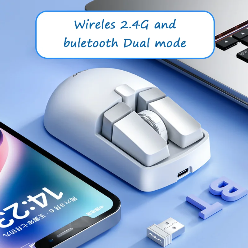 

Беспроводная Bluetooth-мышь, 2,4 ГГц, 4800DPI