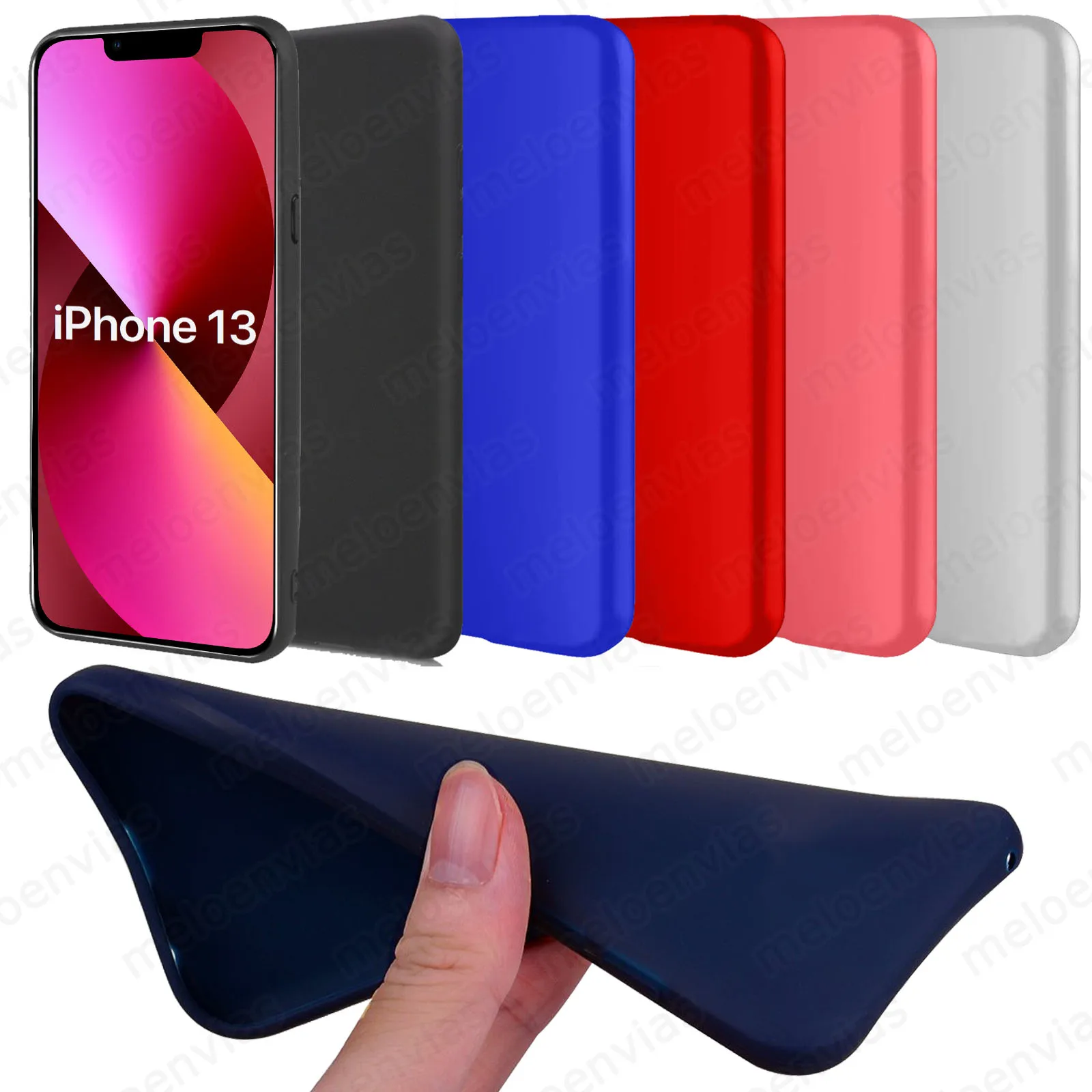 Cover for Apple iPhone 13 Mini 5.4 Full Back Cover Gel TPU Cover Silicone Color Cover