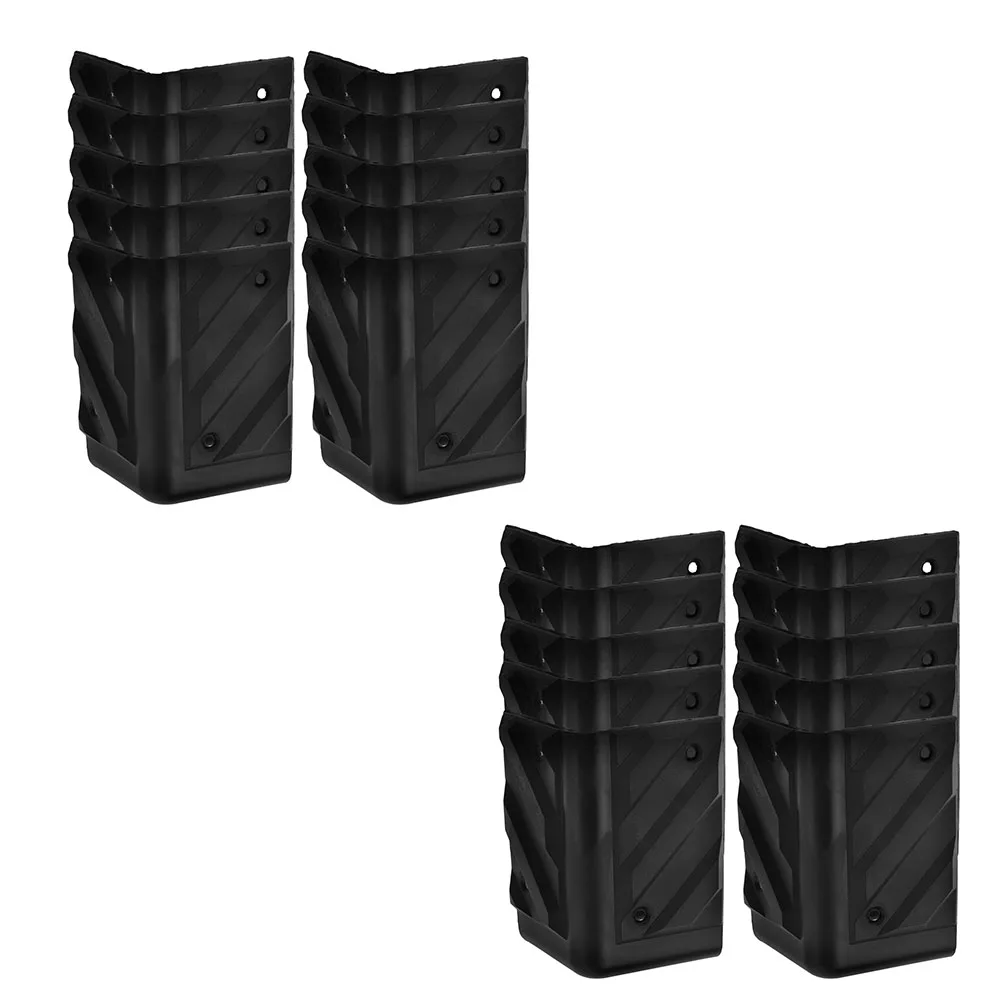 

20 Pcs Speaker Sound Package Angle Black Corner Protectors Plastic Baby Safe Stage Speakers Audio Equipment Protection