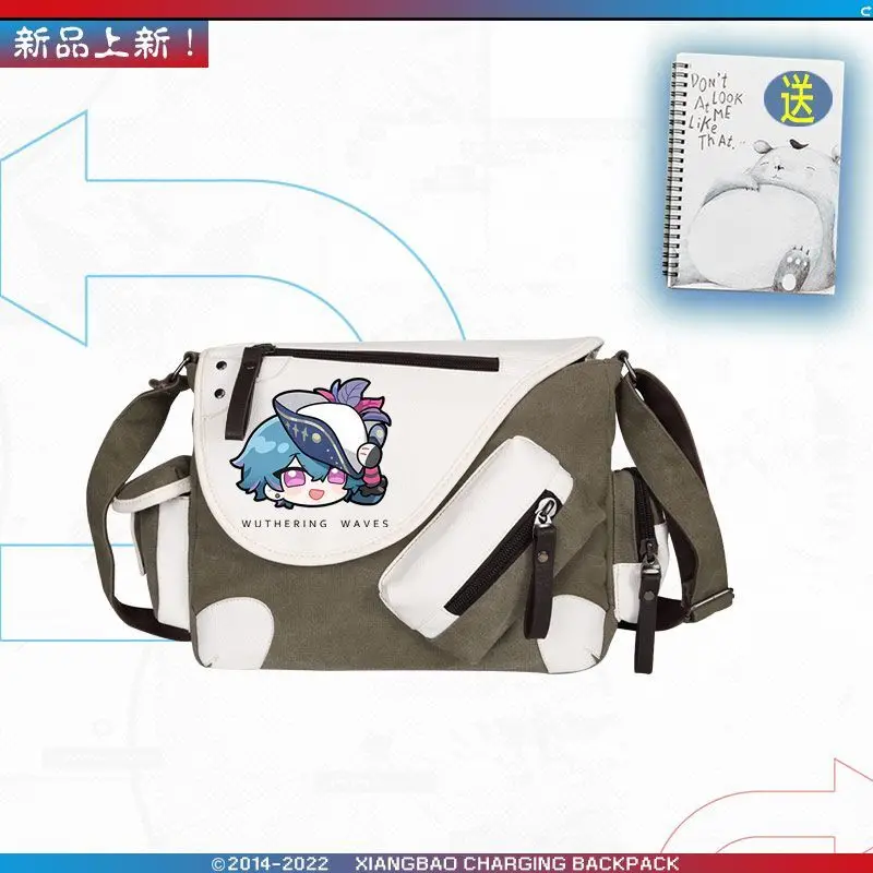 

Mingchao Game Emoji Q Version Peripheral Two-Dimensional Youth Crossbody Bag Unisex Trendy Single Shoulder Backpack Ww Ani