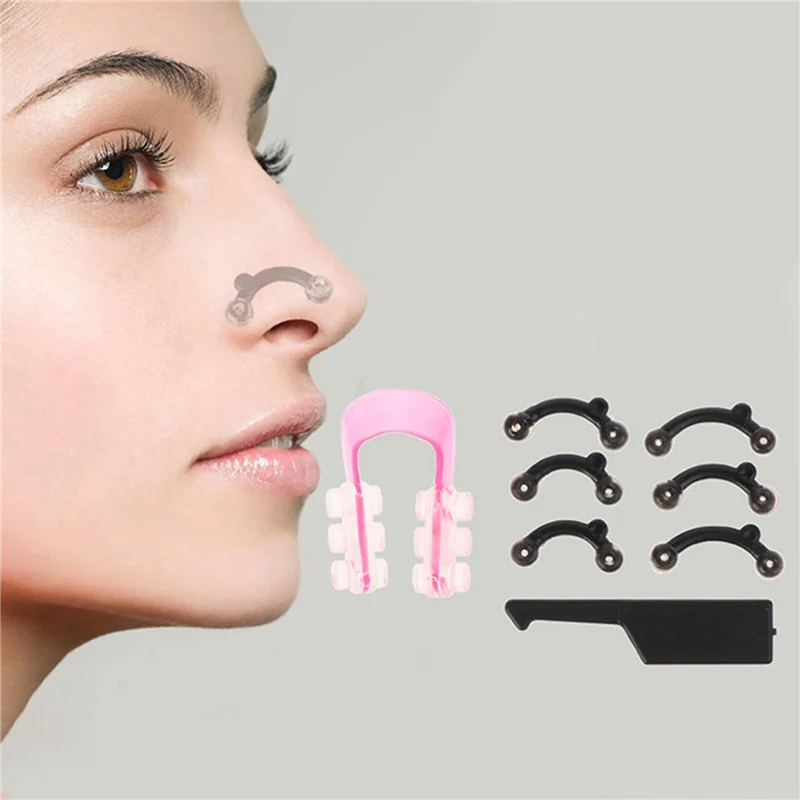 ABVI-3X 3 Size 3D Invisible Beauty Nose Clip Massage Nose Up Lifting Shaping Clip Clipper Shaper Bridge Straightening