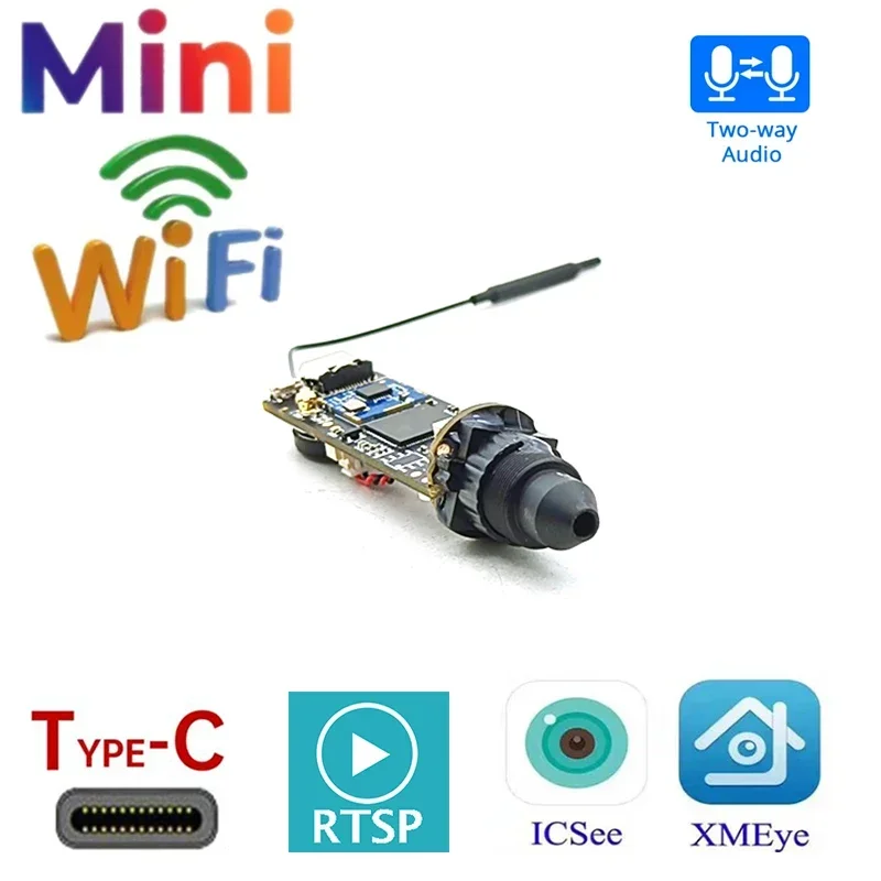 Mini ICSEE Camera DIY Small 1080P Wireless IP Camera Chipset PCB Motherboard Security P2P 2 Way Audio Industry Cam Smart Cloud