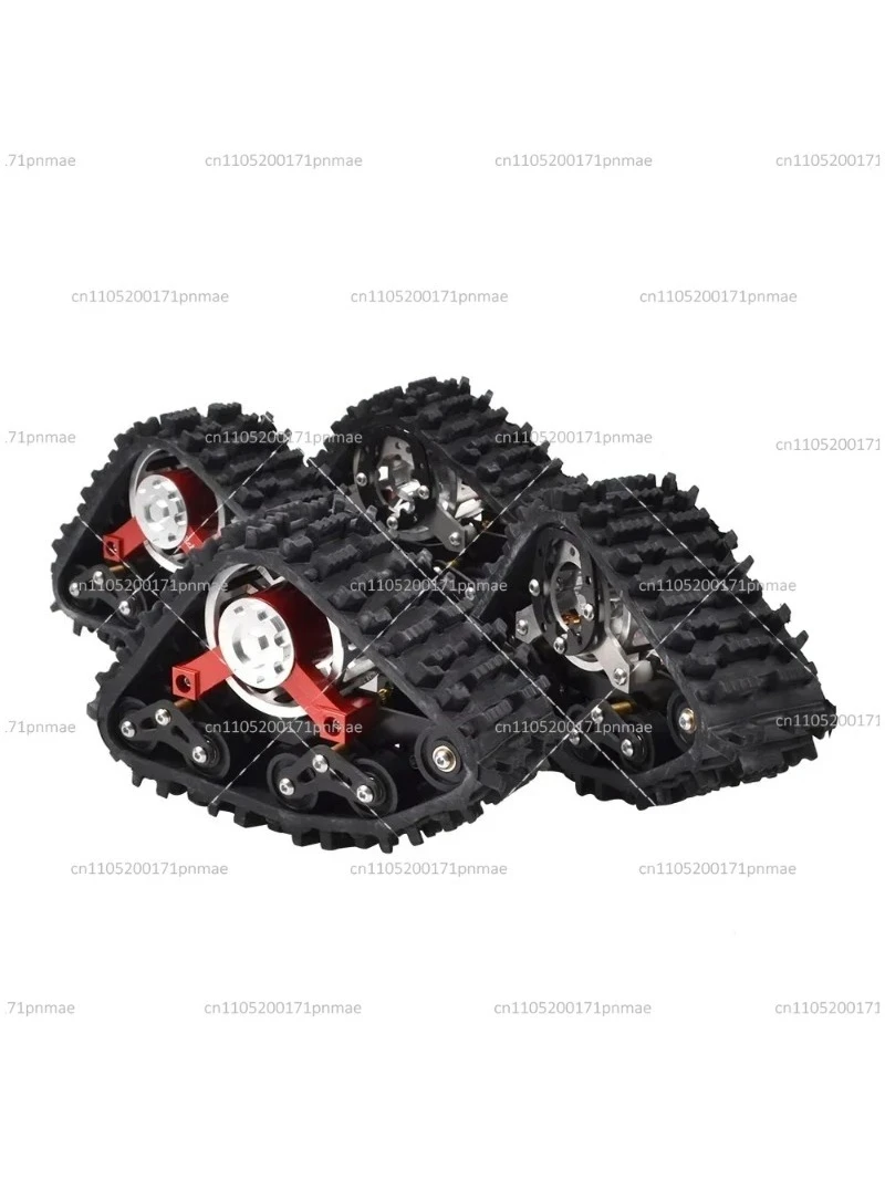 4PCS Aluminum All-Terrain Tracks Snow Tires Wheel Set for 1/10 Scale RC Crawler Compatible G500 2021