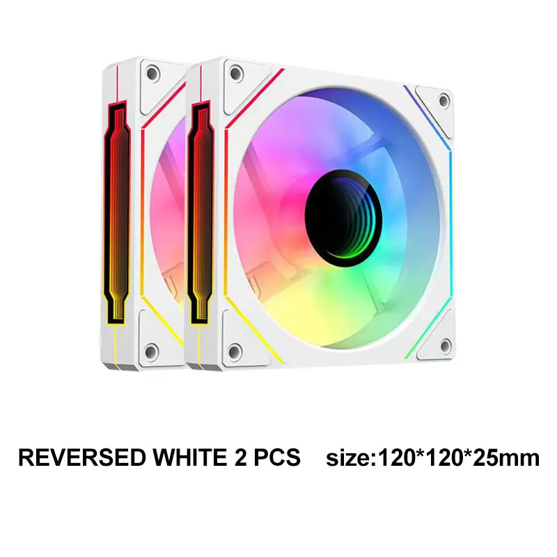 شعبية حالة الكمبيوتر RGB مروحة 12 سنتيمتر ATX أبراج مع مروحة برودة 5 فولت 3pin ألعاب الكمبيوتر وحدة المعالجة المركزية المبرد النحاس ARGB المشجعين #3