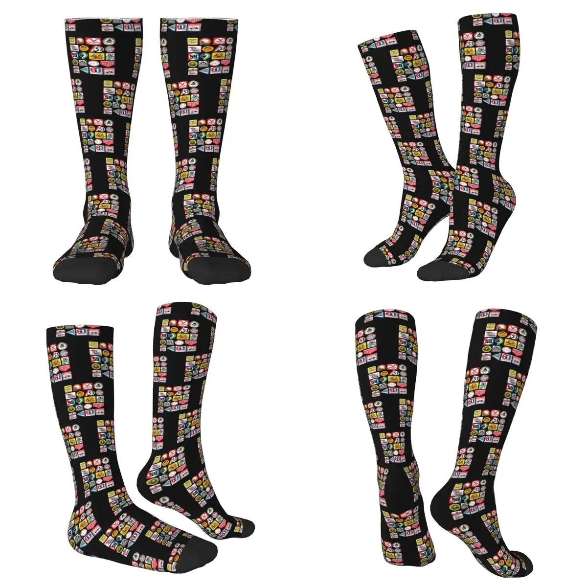 

Всесезонные носки Magnus Walker - Urban Outlaw Racing Socks Harajuku Sport Middle Tube Socks Мягкие модные чулки для мужчин и женщин