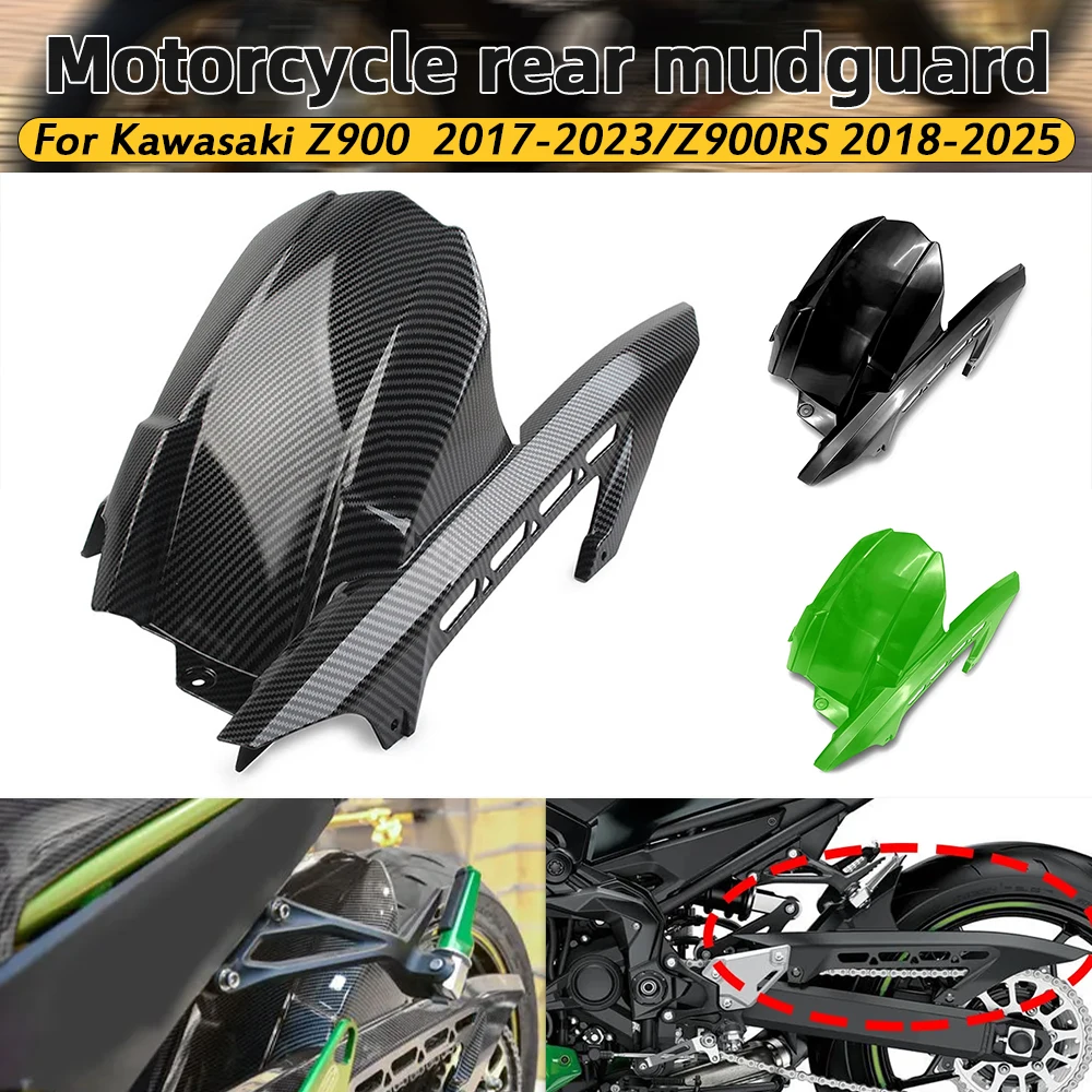 For Kawasaki Z900 2017 2018 2019 2020 2021 2022 2023 Motorcycle Rear Fender Mudguard Hugger Flap Splash Guard