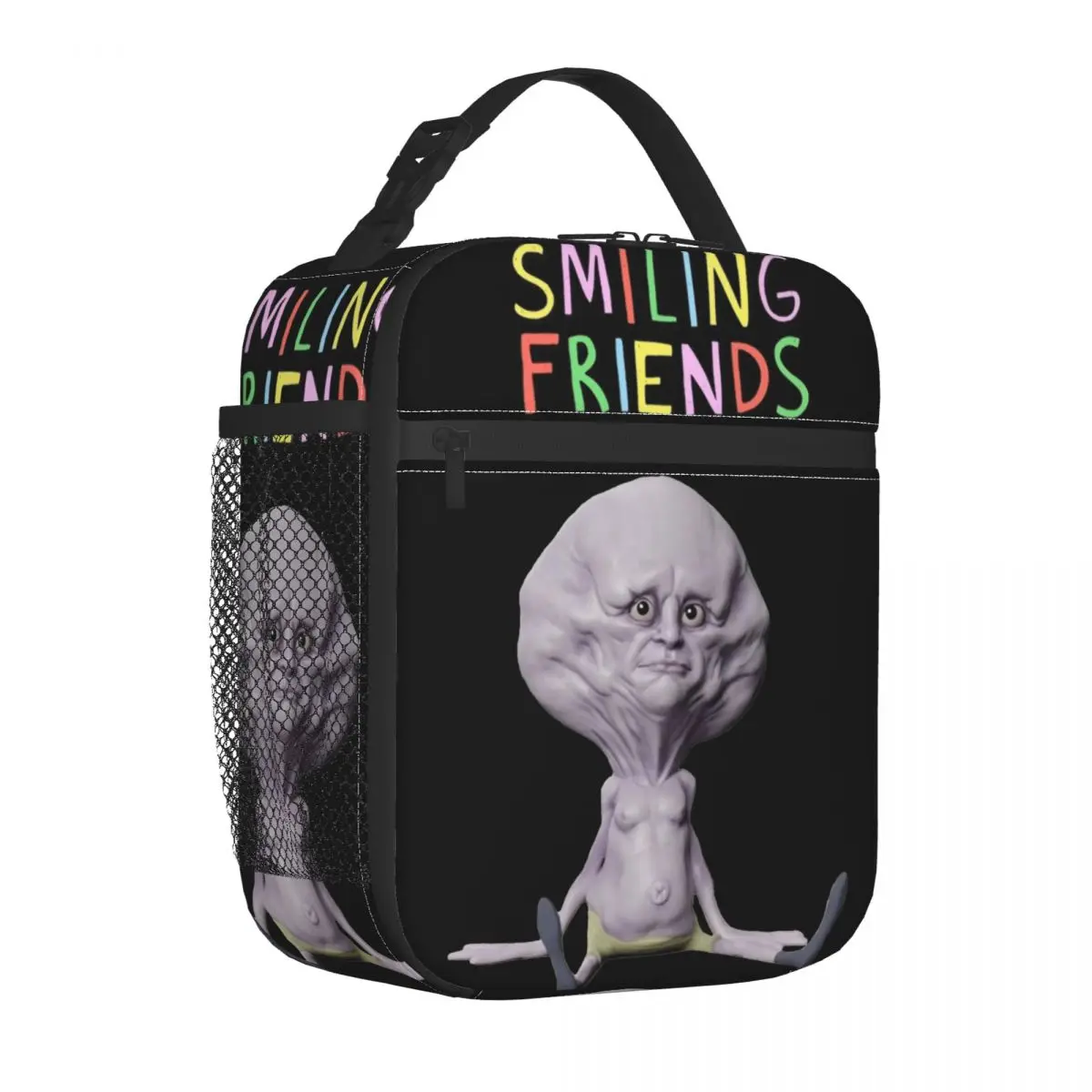 3D Squelton Smiling Friends Insulated Lunch Bags Cooler Bag Reusable Lunch Container Leakproof Tote Lunch Box Food Handbags