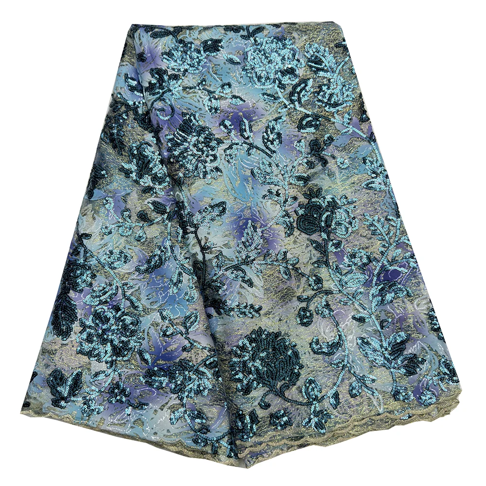 

Luxurious Flocking Velvet Fabric With Shiny Sequins Elegant Peony Design for High End Evening Gowns Party Dresses Bridal Wear