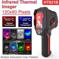 HT821B 120x90 Handheld Thermal Imaging Camera -20℃~400℃ Rechargeable Infrared Thermal Imager PCB Circuit Repairs Pipeline Detect